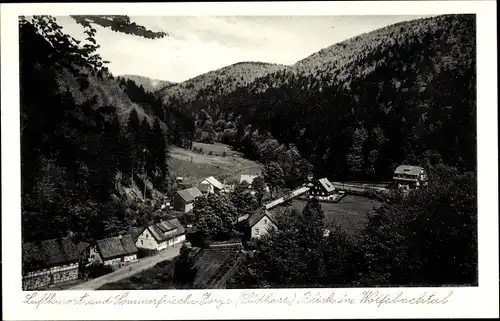 Ak Zorge Walkenried im Harz, Luftkurort, Blick ins Wolfsbachtal