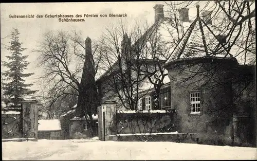 Ak Schönhausen Stendal Sachen Anhalt, Geburtshaus des Fürsten Bismarck