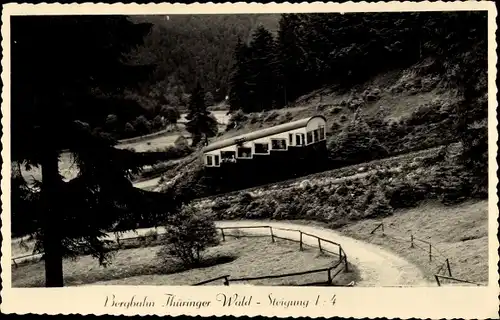 Ak Oberweißbach in Thüringen, Bergbahn, Thüringer Wald, Standseilbahn