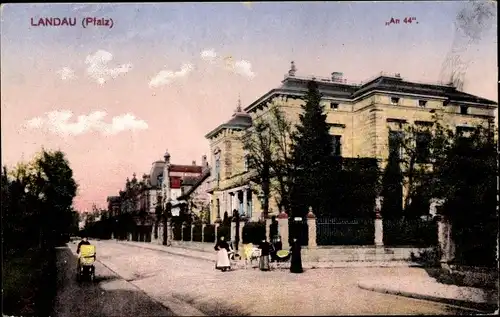 Ak Landau in der Pfalz, Straßenpartie, An 44