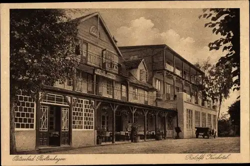 Ak Ostseebad Boltenhagen, Roloffs Kurhotel, Außenansicht von der Straße