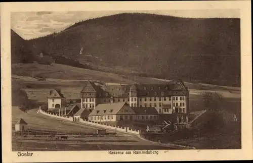 Ak Goslar in Niedersachsen, Kaserne am Rammelsberg 