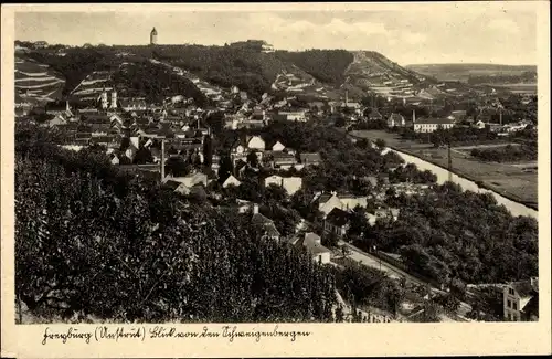 Ak Freyburg an der Unstrut Sachsen Anhalt, Panorama der Ortschaft und Umgebung