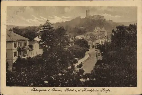 Ak Königstein im Taunus Hessen, Frankfurter Straße