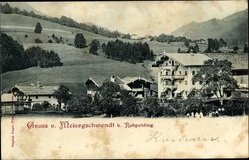 Ak Ruhpolding in Oberbayern, Landhotel Maiergeschwendt, Außenansicht
