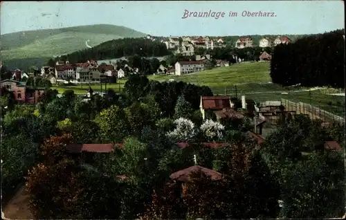 Ak Braunlage im Oberharz, Totalansicht vom Ort