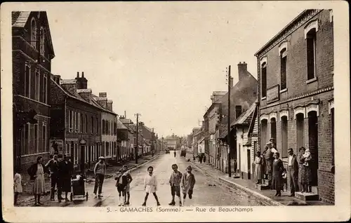 Ak Gamaches Somme, Rue de Beauchamps