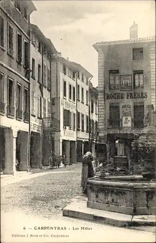 Ak Carpentras Vaucluse, Les Halles, Roche Fréres