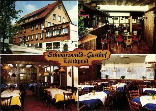 Ak Schönwald im Schwarzwald, Gasthof u. Pension Landpost, Bes. Familie Walter und Giesela Jauch