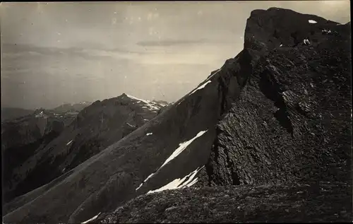 Foto Ak Partie im Gebirge der Berner Voralpen, Lauberhorn