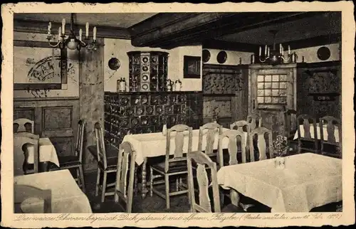 Ak Weimar in Thüringen, Gasthaus Zum Weißen Schwan, Goethe's Stammlokal, Kachelofen