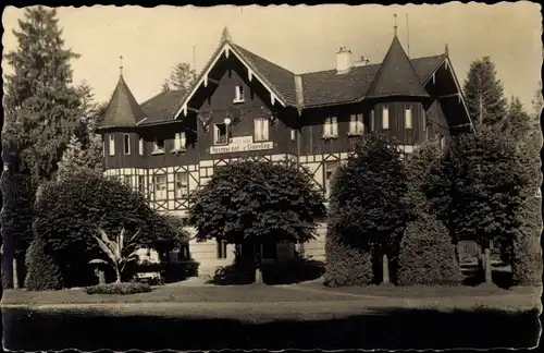 Ak Krottenmühl Söchtenau Bayern, Huber's Hotel zum Simssee, Außenansicht