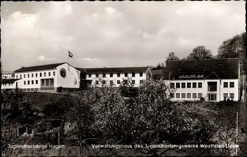 Ak Hagen in Westfalen, Jugendherberge, Verwaltungsgebäude, Außenansicht