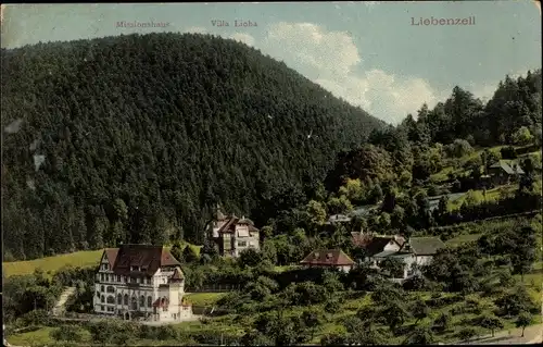 Ak Bad Liebenzell im Schwarzwald, Totalansicht vom Ort