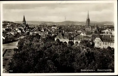 Ak Kaiserslautern in Rheinland Pfalz, Totalansicht vom Ort