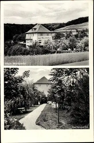 Ak Hardert Rengsdorf in Rheinland Pfalz, Haus Waldperle, Inh. Julius Lahm, Garten