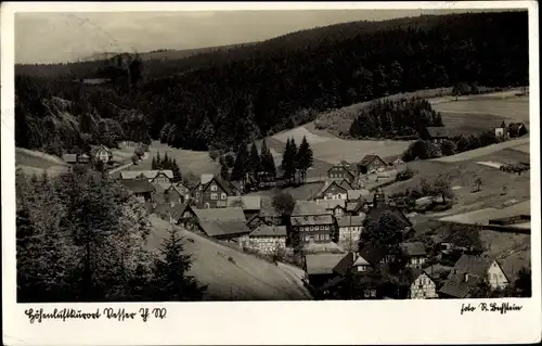 Ak Vesser Suhl in Thüringen, Panorama vom Ort