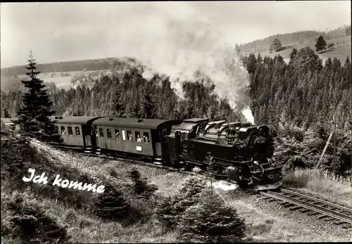 Ak Vorbeifahrende Eisenbahn, Lokomotive Nr. 99245