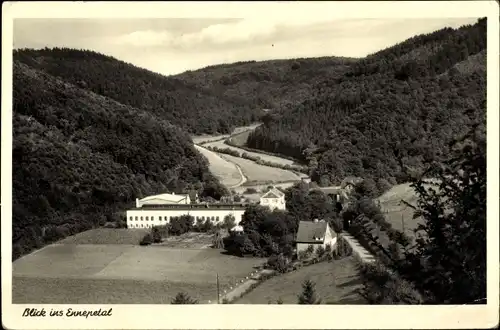 Ak Ennepetal der Kluterthöhle, Blick ins Ennepetal