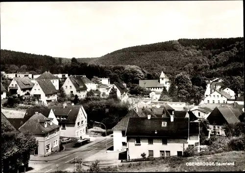 Ak Oberbrügge Halver im Märkischen Kreis, Ortsteilansicht