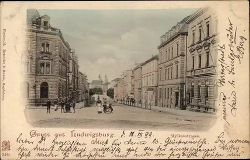Ak Ludwigsburg in Baden Württemberg, Myliusstraße