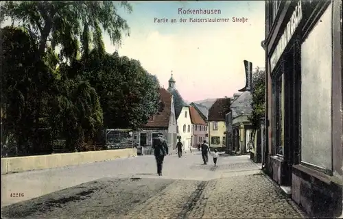 Ak Rockenhausen Rheinland Pfalz, Partie an der Kaiserslauterner Straße