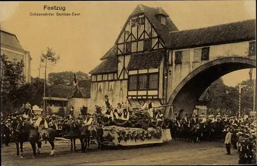 Ak Hamburg Mitte, Festzug, 16. Deutsches Bundesschießen 1909