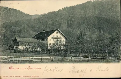 Ak Bad Heilbrunn in Oberbayern, Enzenau, Wohnhaus am Waldrand