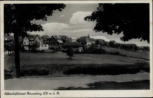 Ak Masserberg in Thüringen, Wohnhäuser, Landschaft, Kirche