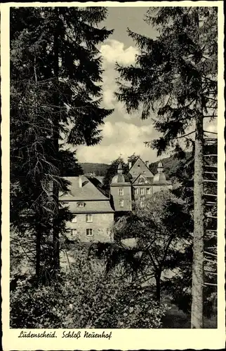 Ak Lüdenscheid im Märkischen Kreis, Schloß Neuenhof, Wald