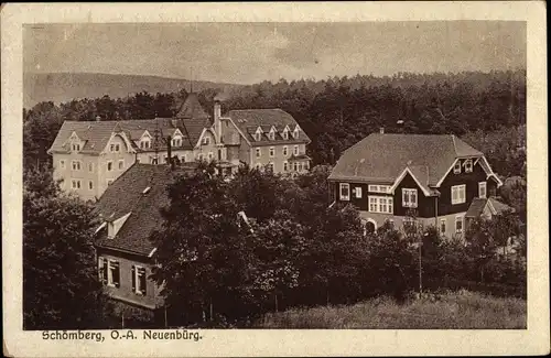 Ak Schömberg im Nordschwarzwald, Teilansicht vom Ort