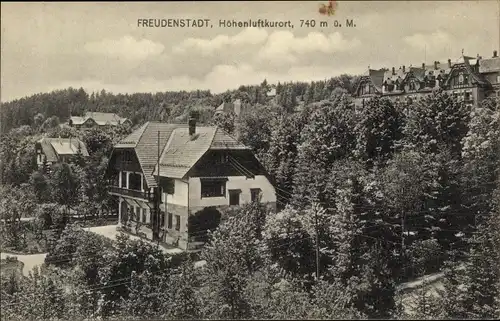 Ak Freudenstadt im Nordschwarzwald, Höhenluftkurort, Teilansicht vom Ort