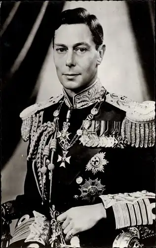 Ak King George V., Portrait, König Georg V. von England, Orden