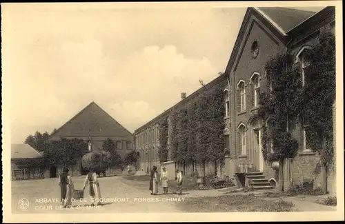 Ak Forges Chimay Wallonien Hennegau, Abbaye N. D. de Scourmont, Cour de la Grange