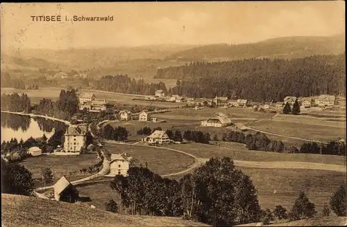 Ak Titisee Neustadt im Breisgau Hochschwarzwald, Wohnhäuser, Wald, Landschaft, See