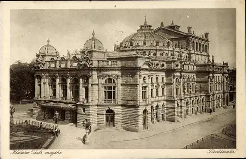 Ak Kraków Krakau Polen, Teatr miejski, Stadttheater