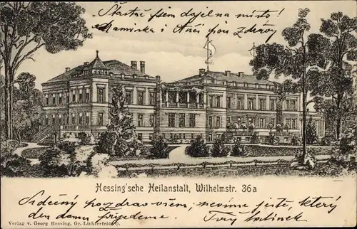 Ak Augsburg in Schwaben, Hessing'sche Heilanstalt, Wilhelmstraße 36a
