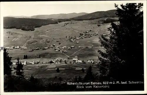 Ak Bernau im Schwarzwald, Panorama vom Ort, Blick vom Kaiserberg