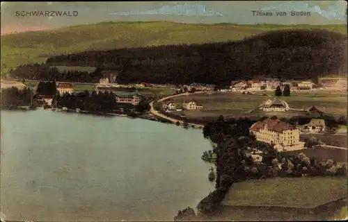 Ak Titisee Neustadt im Breisgau Hochschwarzwald, Panorama vom Ort von Süden aus