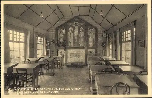 Ak Forges Chimay Wallonien Hennegau, Abbaye N. D. de Scourmont, Salle d'Études des Novices