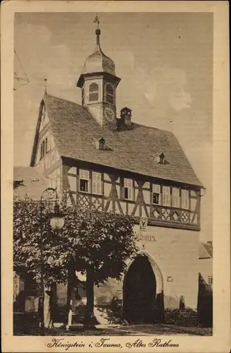 Ak Königstein im Taunus Hessen, Altes Rathaus