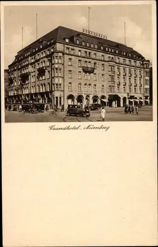 Ak Nürnberg in Mittelfranken Bayern, Strandhotel, Außenansicht von der Straße