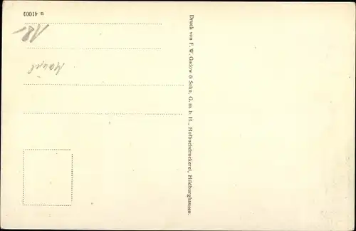 Künstler Ak Hildburghausen in Thüringen, 600jh Jubiläum der Stadt 1924