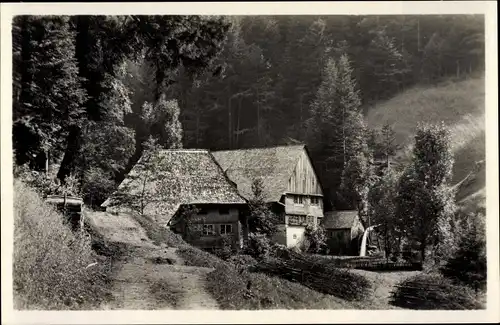 Ak St. Märgen Baden Württemberg, Mühle im Holzschlag, Wassermühle