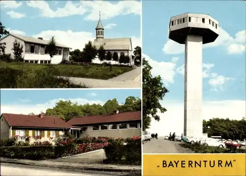 Ak Zimmerau Sulzdorf an der Lederhecke, Aussichtsturm am Büchelberg, Bayernturm