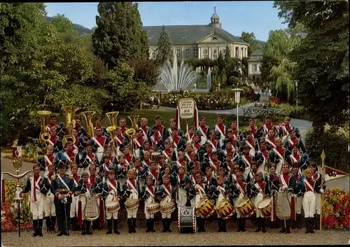 Ak Bad Kissingen Unterfranken Bayern, Jugend Musikkorps der Stadt in Traditionsuniform