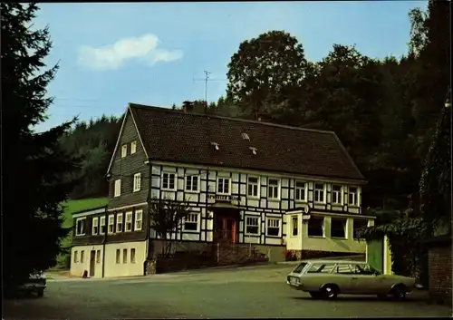 Ak Königsfeld Ennepetal der Kluterthöhle, Cafe Restaurant Spreeler Mühle, Inh. Lotte Holländer