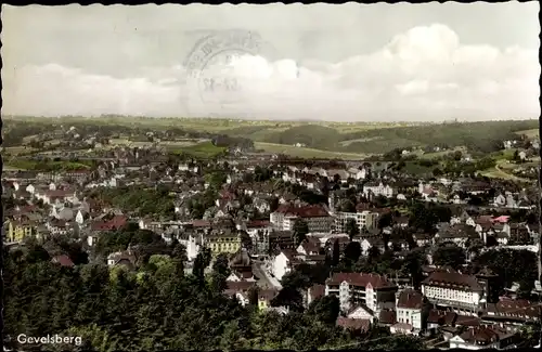 Ak Gevelsberg im Ruhrgebiet, Panorama vom Ort