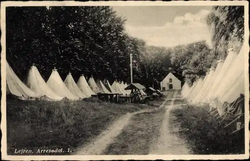 Ak Lejre Dänemark, Arresodal 1, Zeltlager