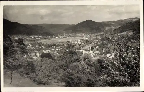 Foto Ak Velké Březno Großpriesen Region Aussig, Panorama vom Ort